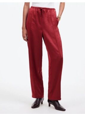 Madewell Satin Drawstring Pants